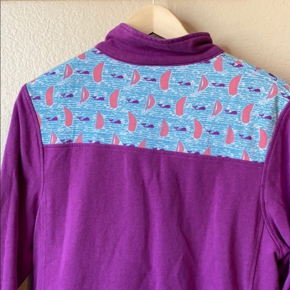 Simply Southern Quarter Zip Sweater Purple size Small - Picture 8 of 8
